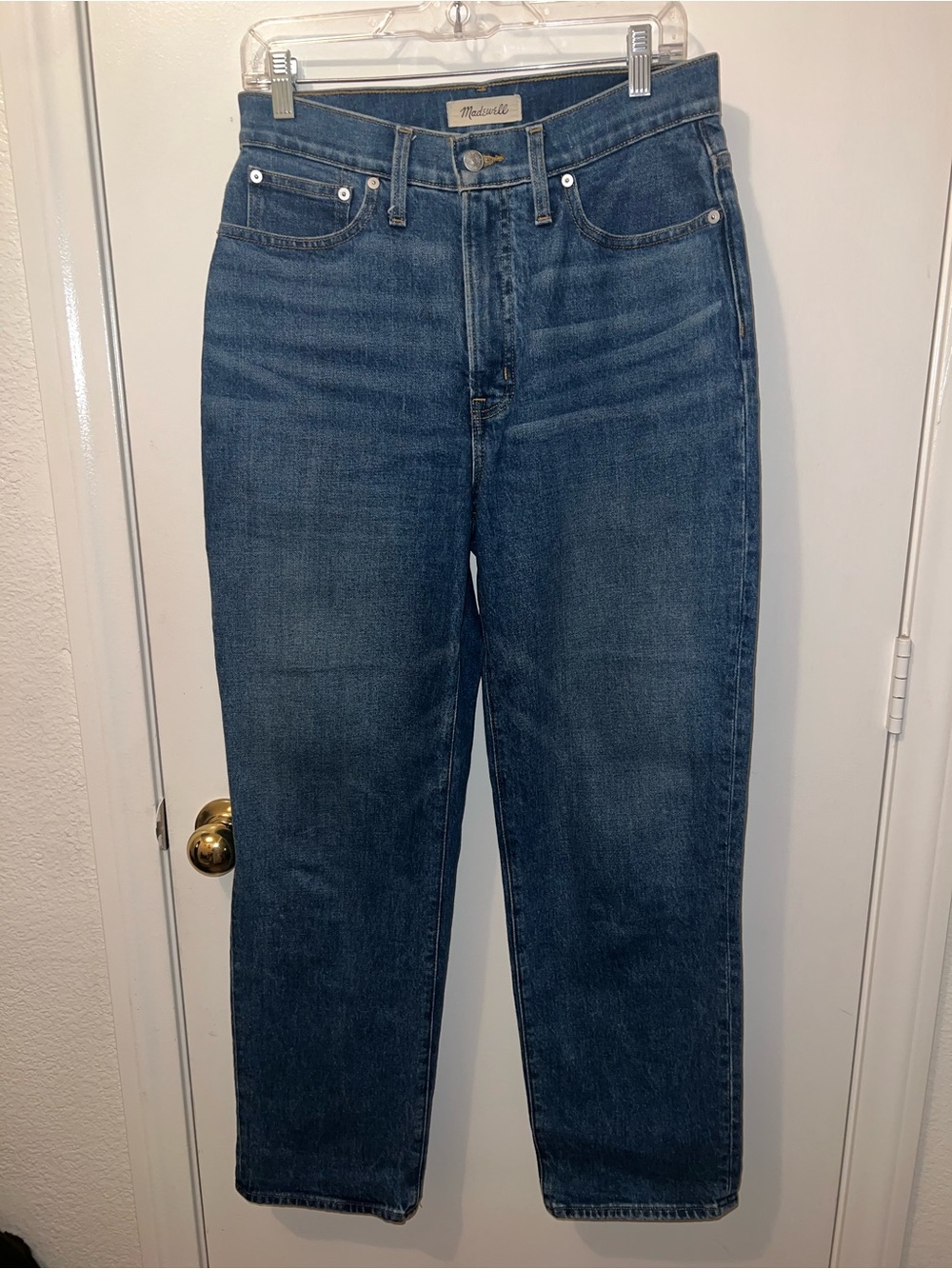 Madewell The Perfect Vintage Straight Jeans Size 28 Medium Wash High Rise - Picture 3 of 7